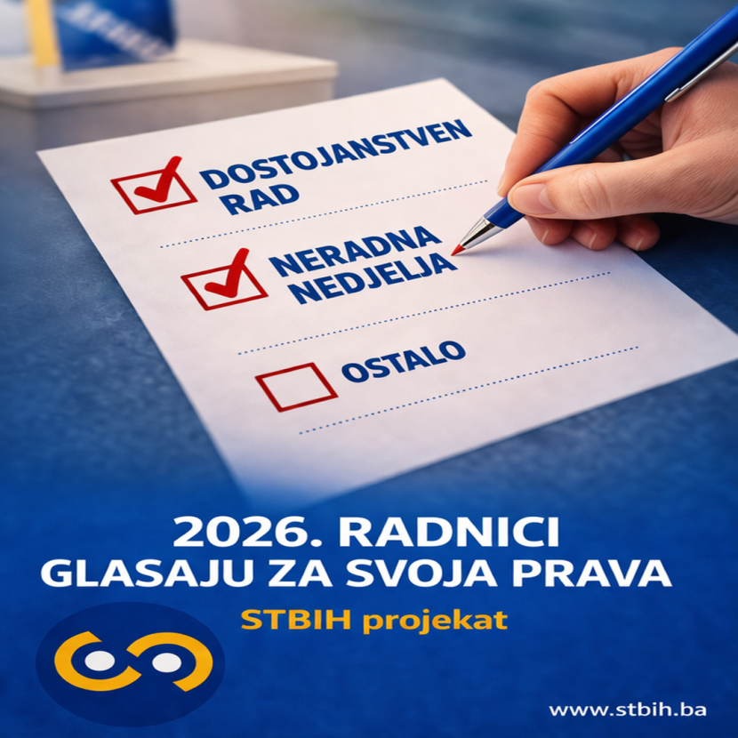 STBiH projekat: 2026. radnici glasaju za svoja prava
