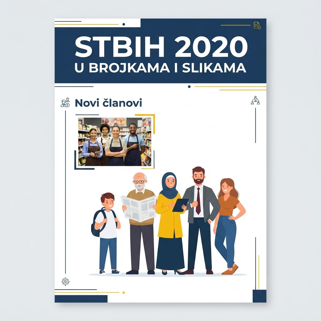 Naslovnica publikacije: STBIH 2020 u brojkama i slikama