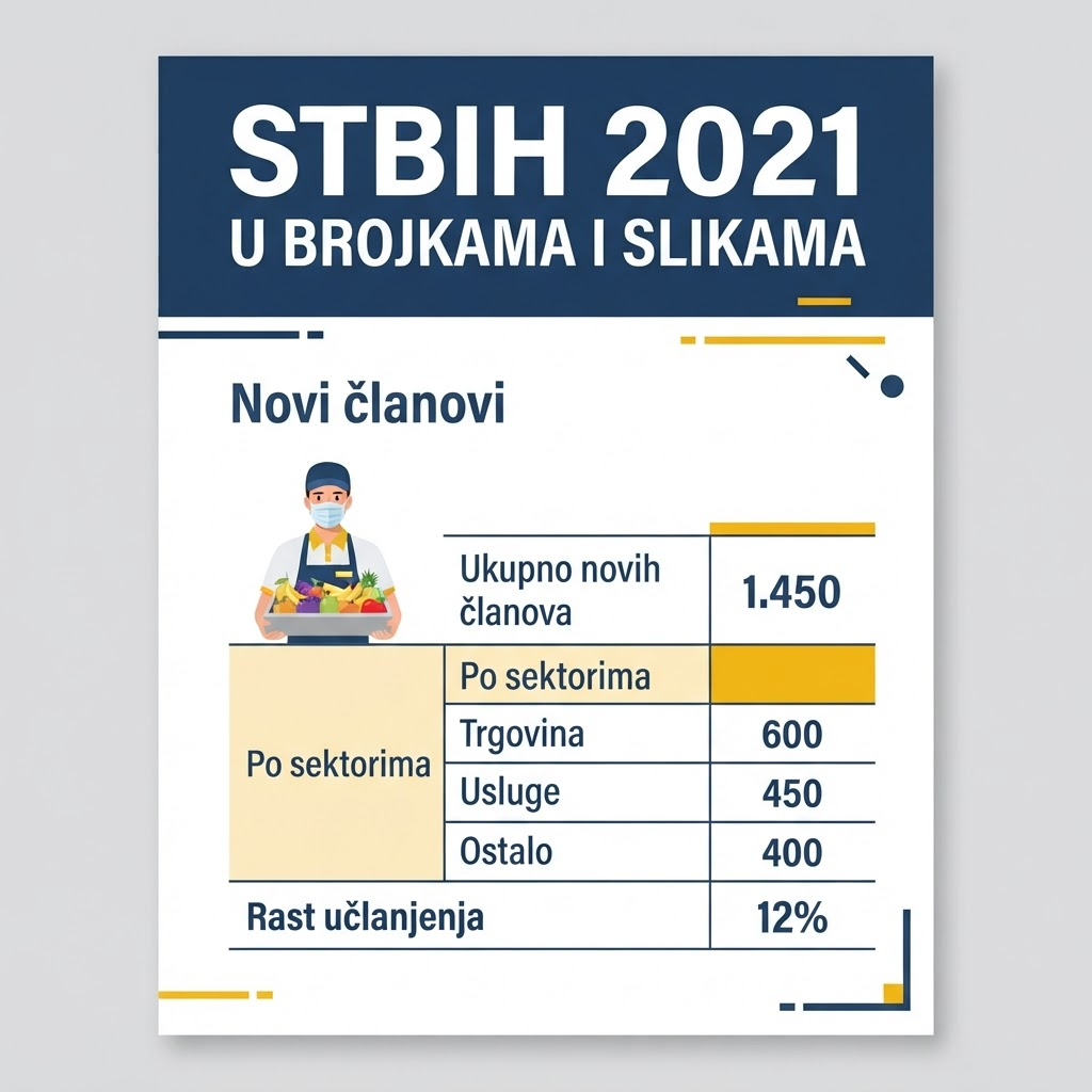 Naslovnica publikacije: STBIH 2021 u brojkama i slikama